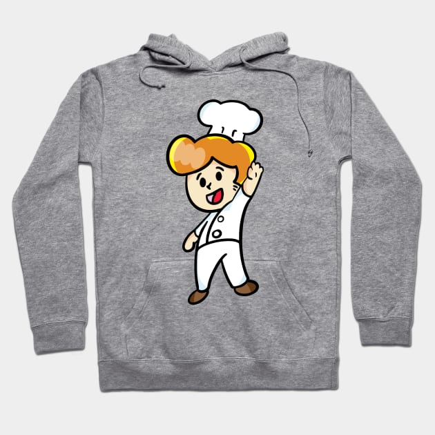 chef cartoon character  drawing Hoodie by Sabai Art